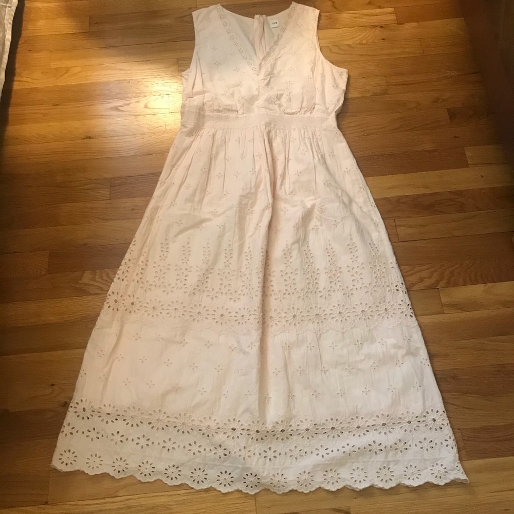 Pink Gap Embroidered Dress, SZ 10